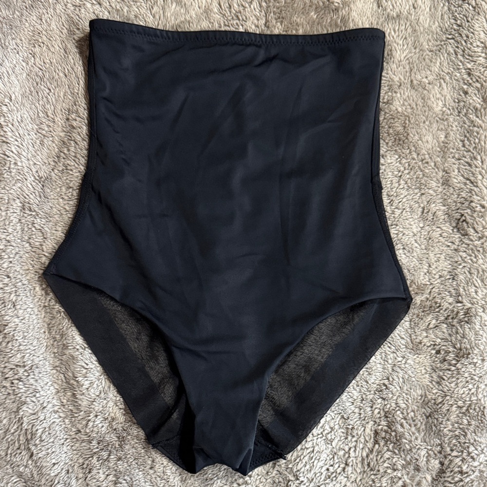 Skinnygirl Black High-Waisted Bodysuit